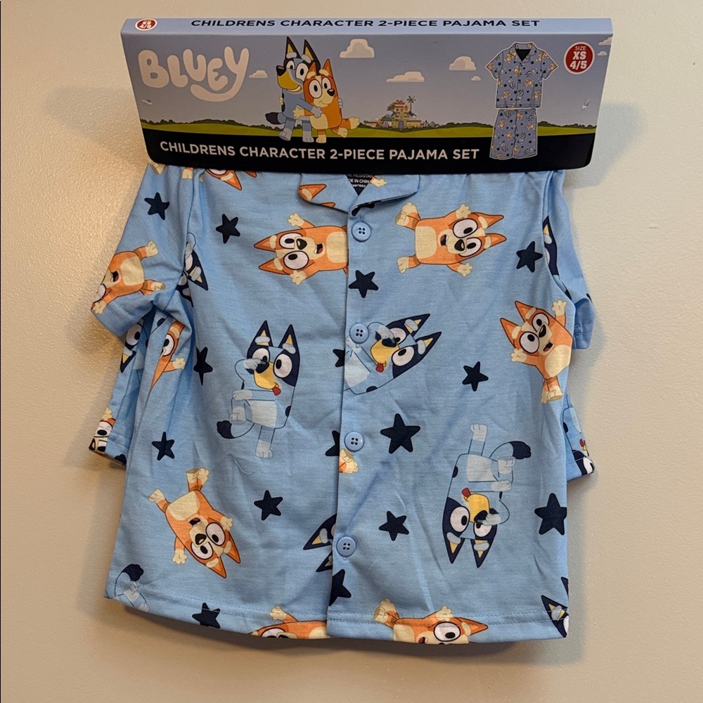 Bluey Kids Pajama Set - Blue